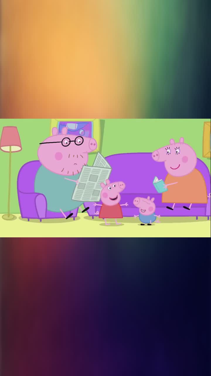 小猪佩奇:佩奇买了新鞋子,不想弄脏它,换上靴子跳进泥坑