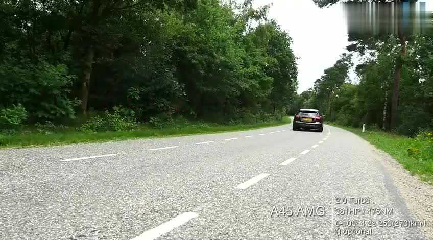 宝马M2与奔驰A45是不是同档次的？测试小钢炮0-250加速就知道了