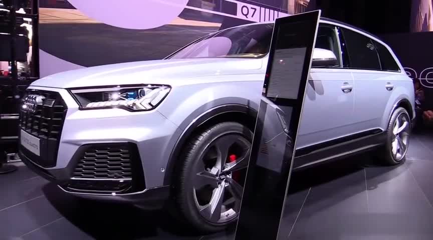 2020款奥迪Q7Quattro展示，外观和内饰实拍