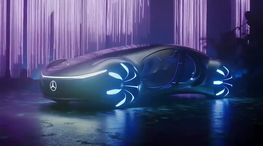 奔驰VisionAvtr概念车亮相！一款来自阿凡达潘多拉星球魔幻座驾