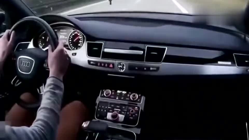 实拍：奥迪A8高速飙到340公里，在国内，这都是想都不敢想的呀！