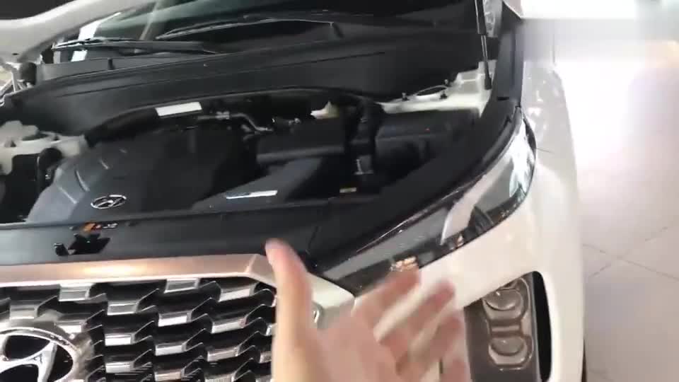 现代全新大七座SUV，2020款现代Palisade到店，外观和内饰实拍