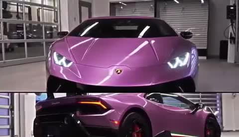 兰博基尼豪华超跑实拍，贵气紫加