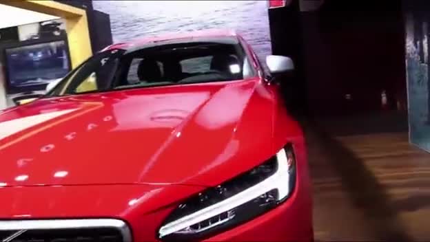 车展实拍全新沃尔沃V90，据说这个是目前市面上最安全的旅行车