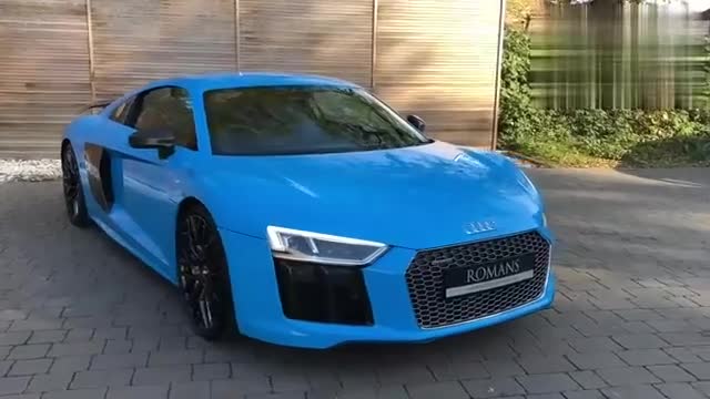 实拍奥迪R8V10Plus，外观内饰声浪展