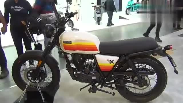 车展上的复古150,颜值还不赖！真