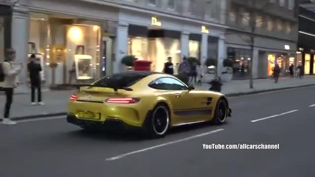 国外街边实拍帅气跑车诱人的的