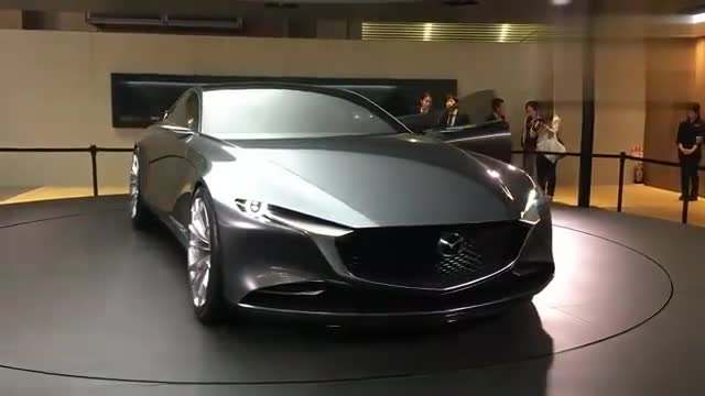 漂亮车展实拍马自达最新视觉概念