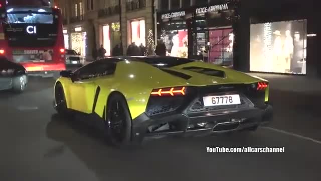 实拍国外浪漫跑车街头欣赏回味