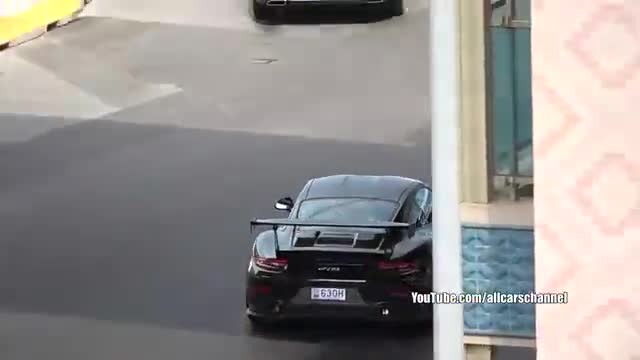 实拍超跑国外马力全开强劲的动