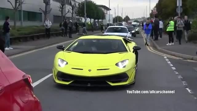 时尚跑车海外实拍展览加速度不