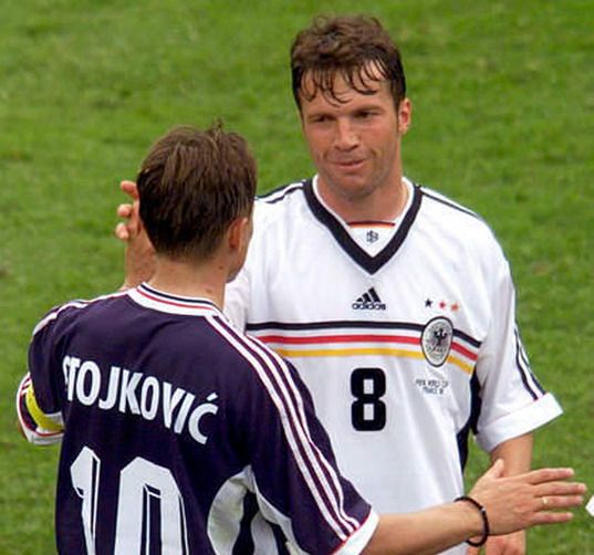 1998年世界杯德国22南斯拉夫比埃霍夫克林斯曼马特乌斯亮相