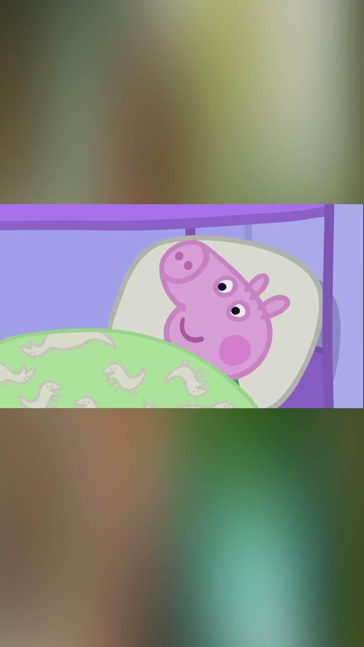 小猪佩奇猪爸爸的眠故事故事还没讲完乔治就睡着了