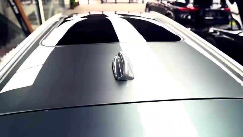 沃尔沃v90，贴上车衣后车漆如镜面