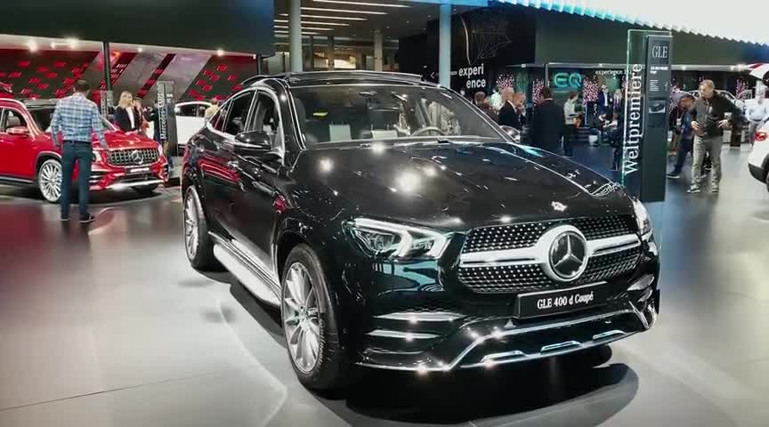 2020款奔驰GLE400Coupe，外观和内饰实拍