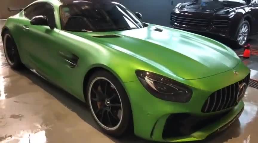 爱车养护，奔驰超跑改色贴膜炫彩