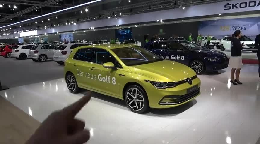 新车展示，2020款大众高尔夫8