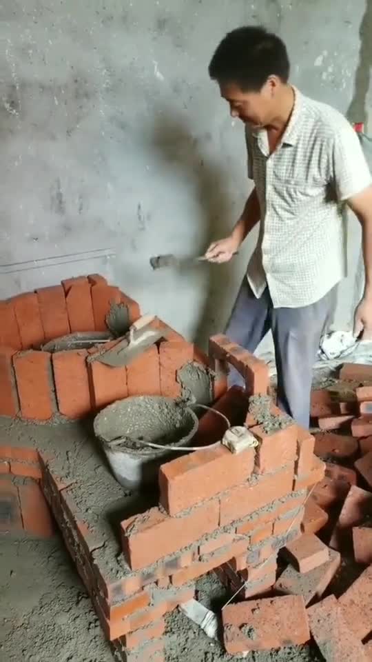 红砖柴火灶这么做