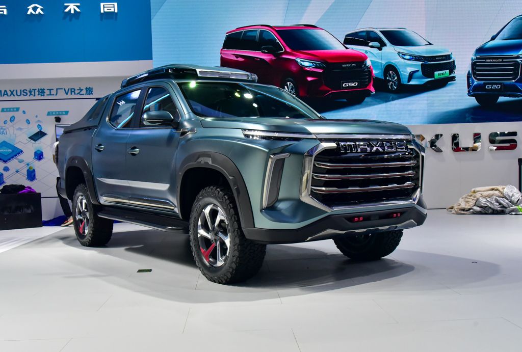 上汽大通NEW皮卡概念车成都车展发布 硬派越野风格设计新颖