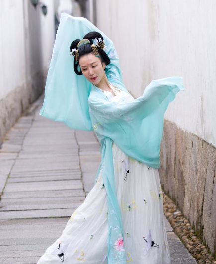 汉服妹子图书馆脱内衣_图书馆卡通图片(2)