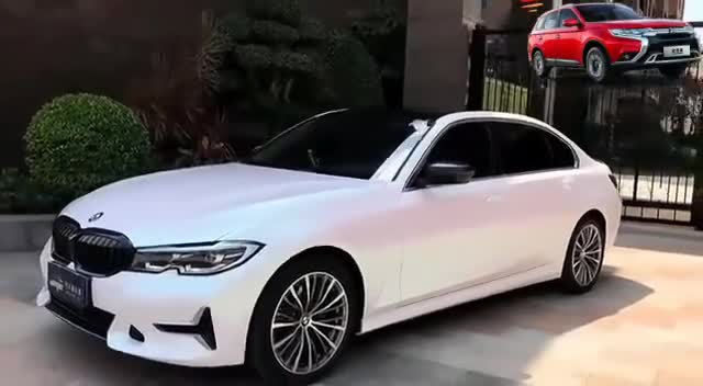 新款宝马三系前脸双肾造型和大灯