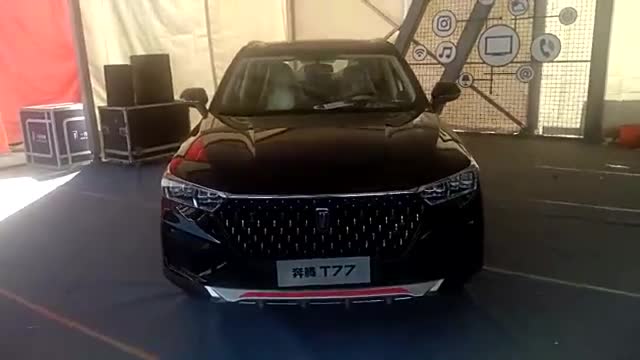 车展实拍2019款奔腾T77，看到外观和内饰，给个不喜欢的理由