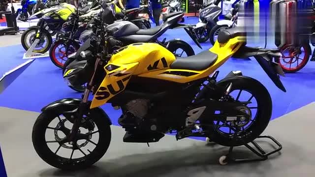 车展现场,实拍铃木GSX-S150,感觉如