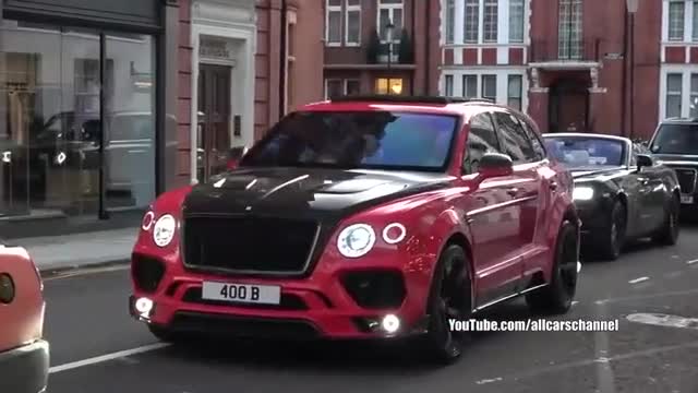 道路实拍有趣跑车展示拥有较低