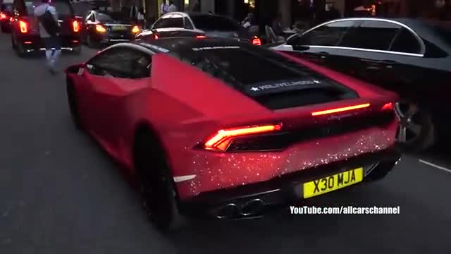 国外深夜街头实拍超跑车灯设计