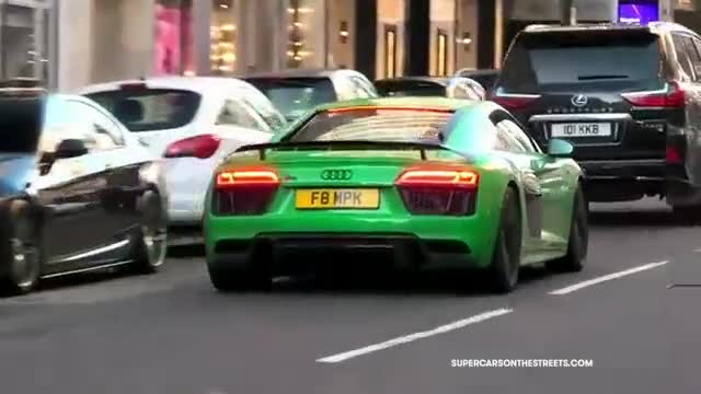 海外自媒实拍超跑游街，带你体验