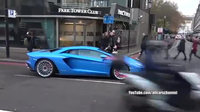 伦敦街边实拍跑车加速不错的加