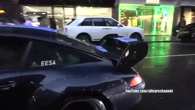 伦敦道路实拍精美跑车魅力的姿