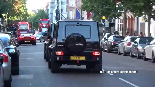 伦敦街道性能跑车展示难得一见