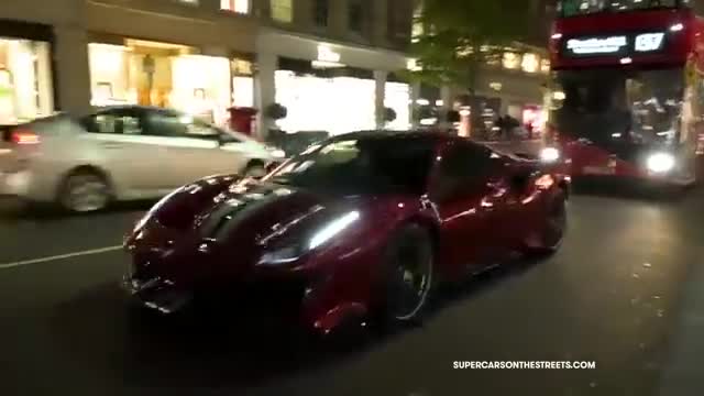 伦敦街头实拍动力强悍的跑车车