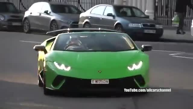 实拍超跑国外道路马力全开好听