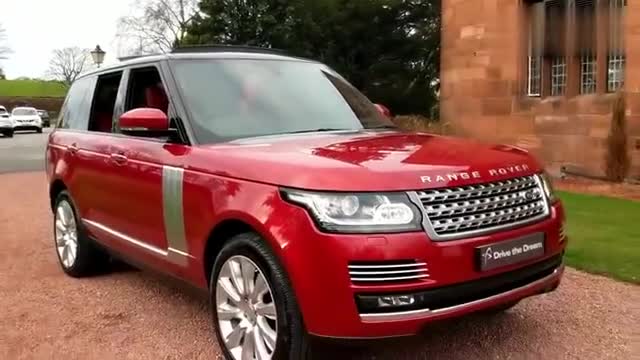 实拍欣赏路虎揽胜，黑配红动感十足