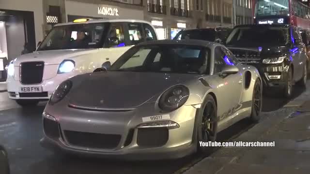 颜色各异的跑车实拍展示哪一款