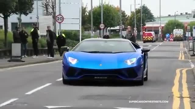 实拍高性能跑车街头加速动人的