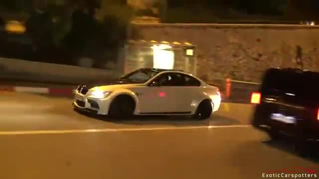 夜拍摩纳哥街头跑车展示，大胆设