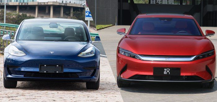 比亚迪汉EV对比特斯拉model 3？实属田忌赛马