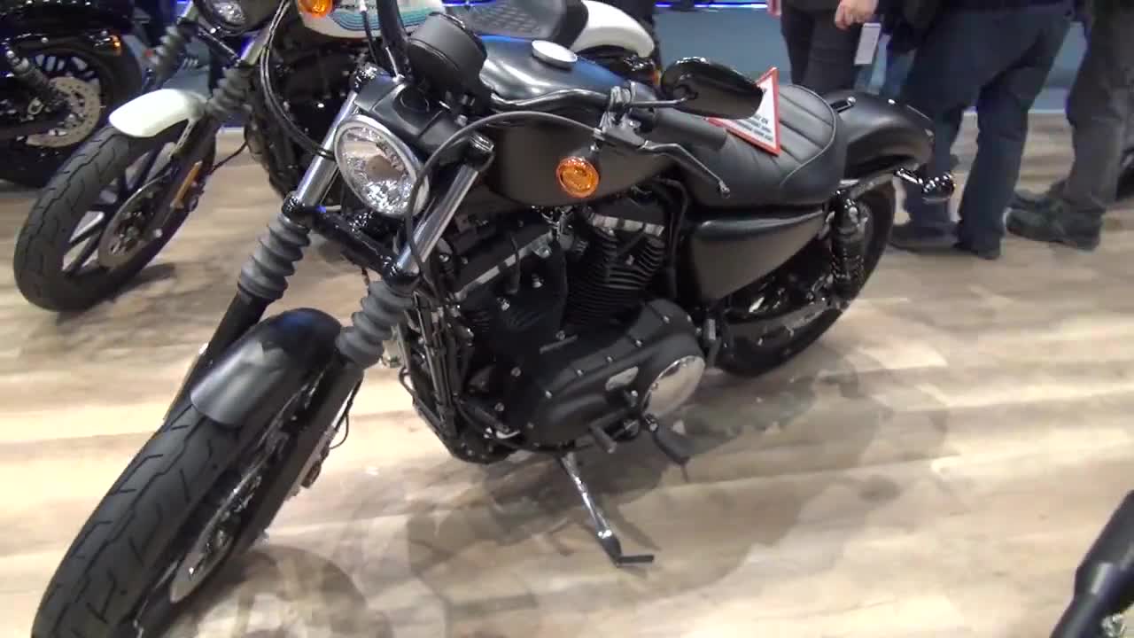 哈雷戴维森XL883N，全新配色让车身看上去非常漂亮