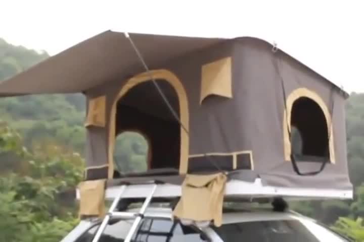 自驾游去露营，戴上车顶帐篷真的