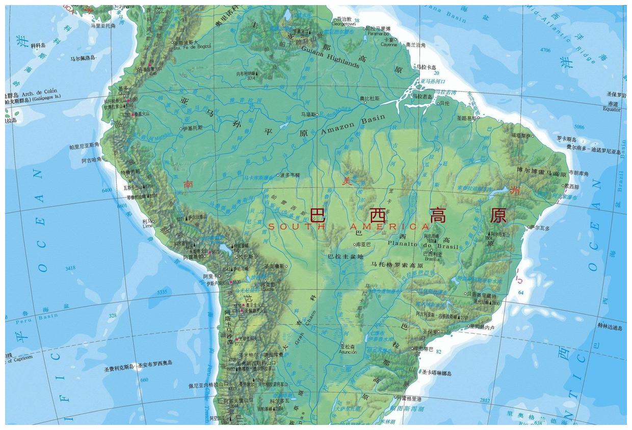 高考地理知识归纳-巴西的地形、气候，聚落选址_地理试题解析_初高中地理网
