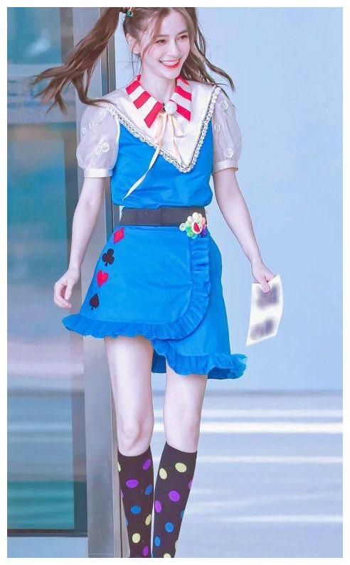 baby奔跑吧美照,杨颖2021跑男最新照片 baby杨颖《奔跑吧》路透曝光,背带裙双马尾出镜,化身美少女战士