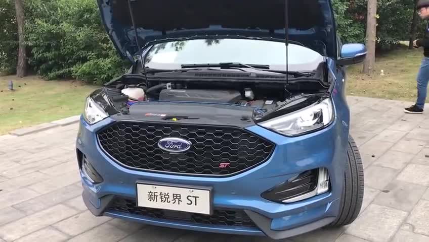 实拍：福特新锐界ST发动机抖动测试，细微抖动，稳定如静