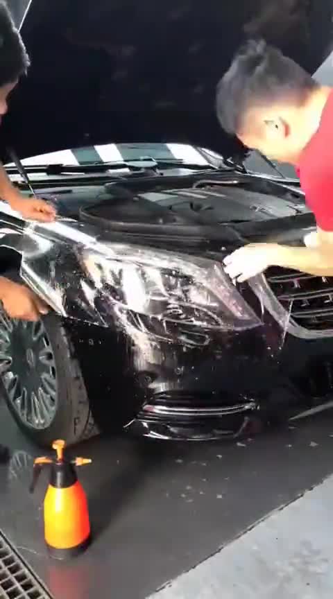 爱车养护，奔驰轿车隐形车衣贴膜