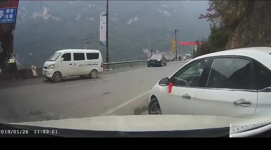 行车记录仪实拍：新手司机操作失误，一手倒车当场“吓到”众人