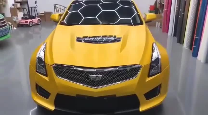 爱车养护，凯迪拉克改色贴膜炫彩