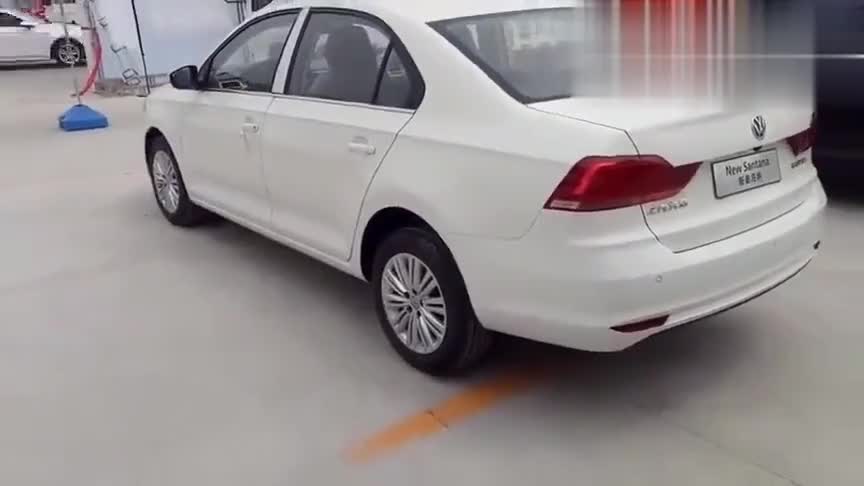 大众桑塔纳到店实拍, 打开车门看到内饰