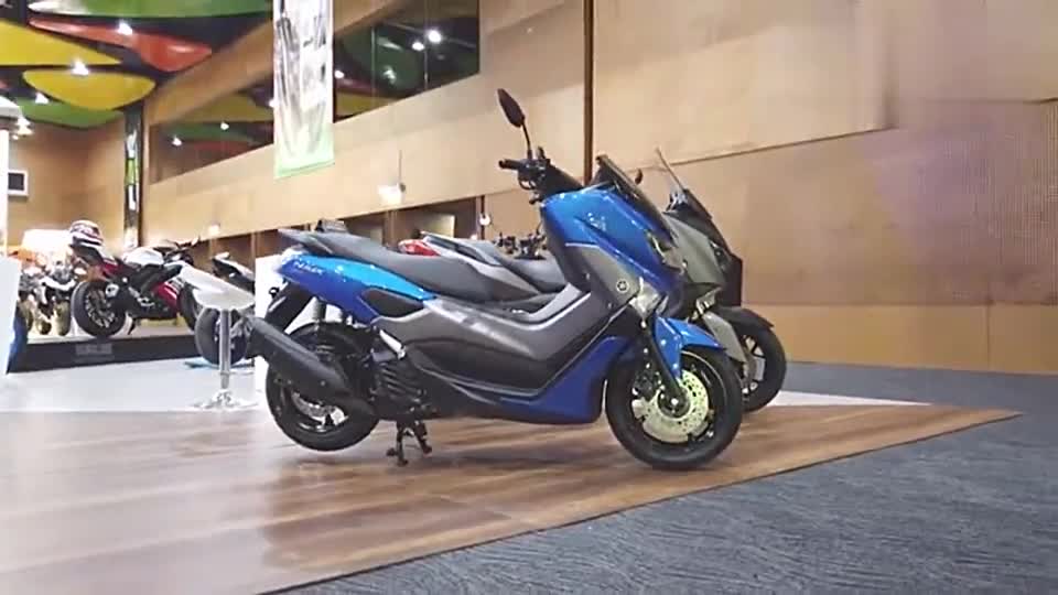 车展实拍雅马哈Nmax155，配备ABS，有望引进国内，感觉怎样